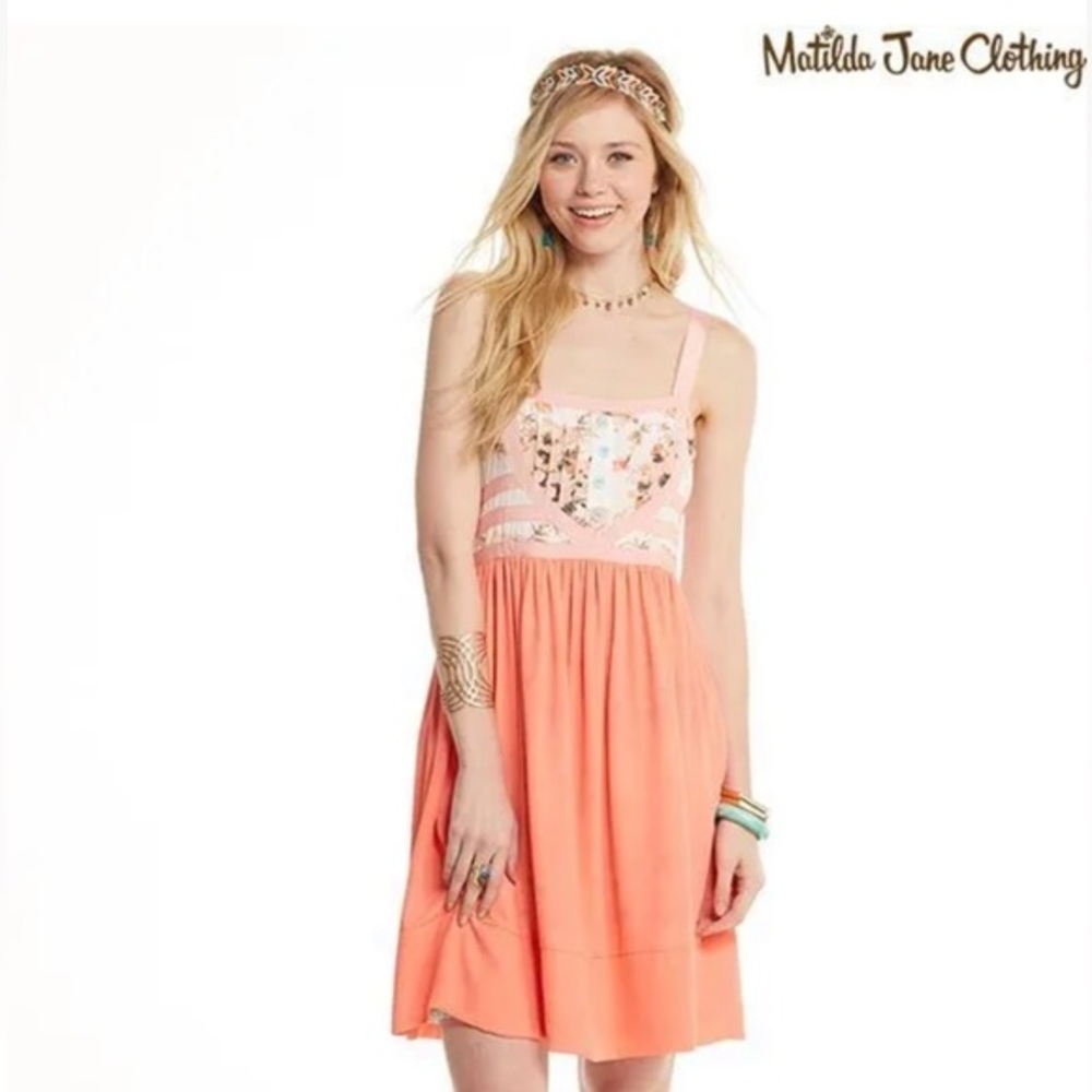 Matilda Jane vintage floral Honeyed Elegance Dress HAPPY AND FREE‎ size medium